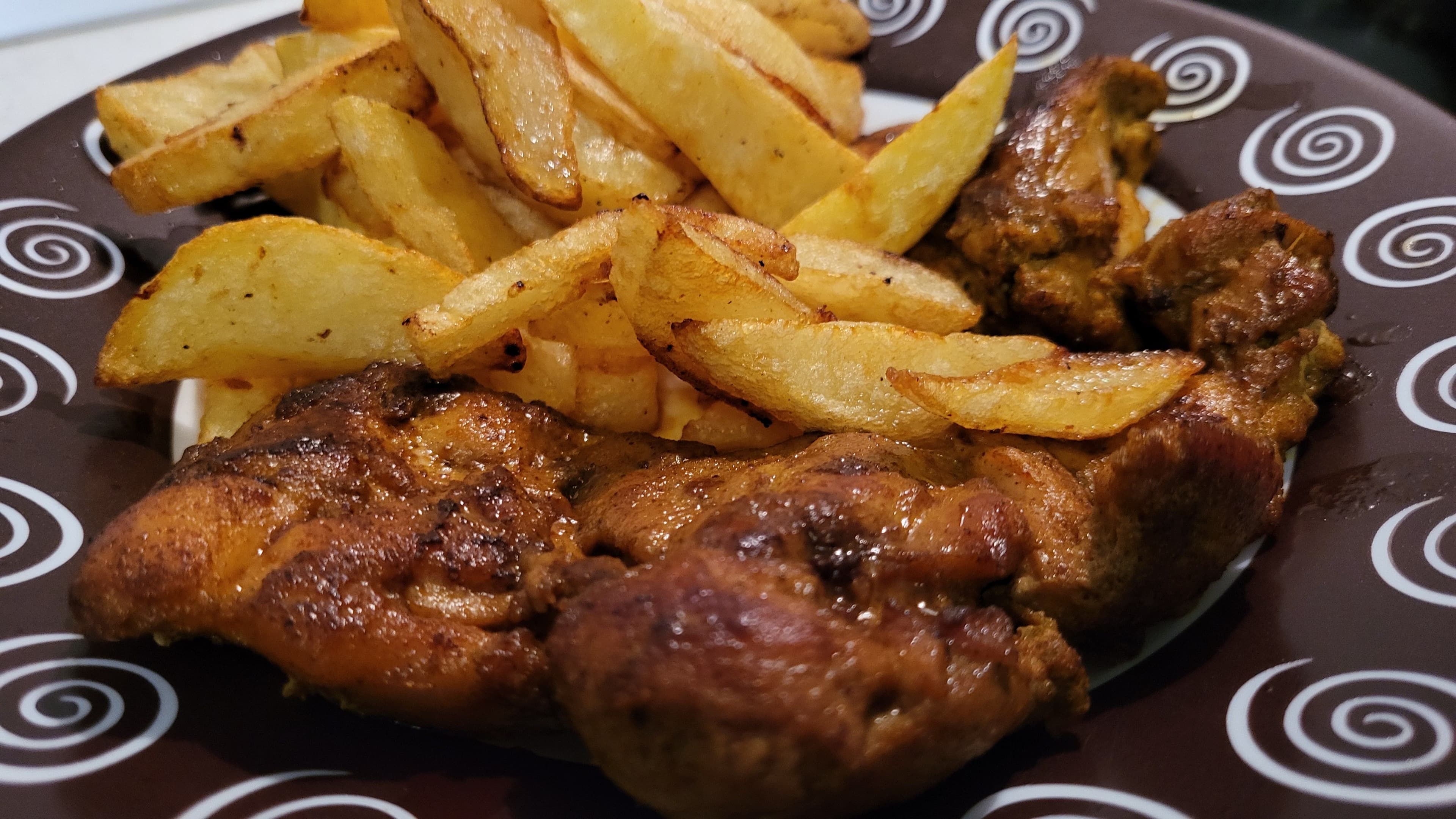 Pui cu turmeric si curry